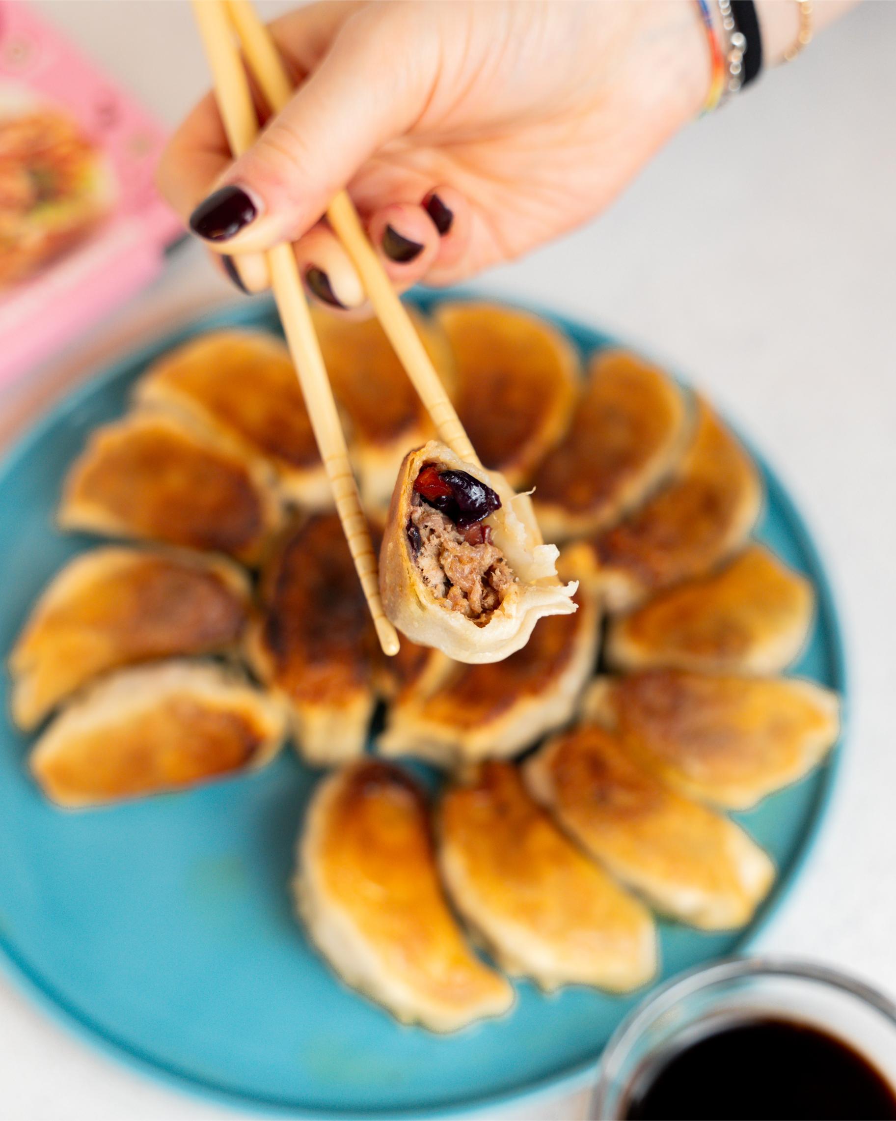 Gyoza con Pulled Pork e Verdure